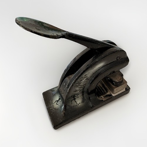 Embossing stamp cast iron - embossing,