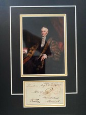 1st BARON BEXLEY - MP & LONG SERVING CHANCELLOR - SIGNED PHOTO DISPLAY