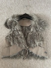 Faux Suede Sleeveless jacket