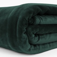 Extra Large Fleece Blanket Super Soft Reversible Bed Sofa Throw Double & King