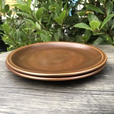 2 Wedgwood Brown Sterling Pattern Dinner Plates Oven to Table Exc. Cond. 8.7”