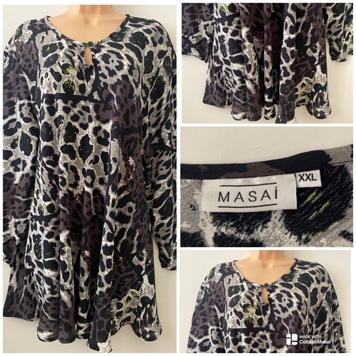Masai tunic xxl - tunic, leopard