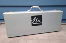 Vintage Elu Empty Metal Tool Carrying Case Toolbox