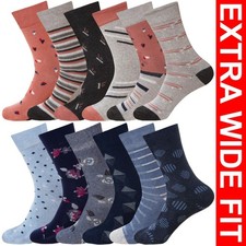 Womens Socks Extra Wide Fit