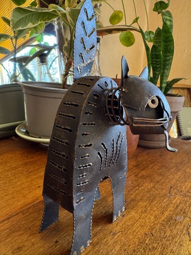 Handmade metal cat - metal,