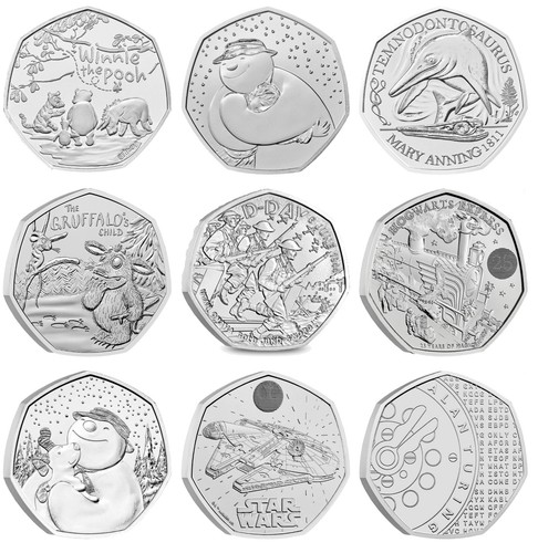 2016 2025 50p - fifty, pence