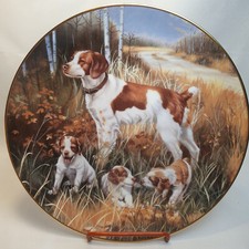 Porcelain plate "Brittany Spaniel" (3) 8.5"(22cm) by The Hamilton Collection