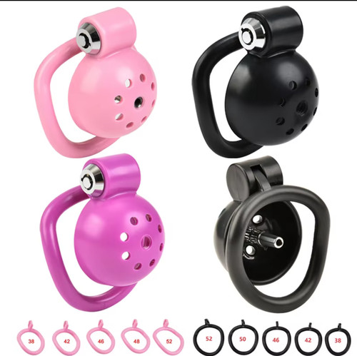 Abs chastity cage with - cage, rings
