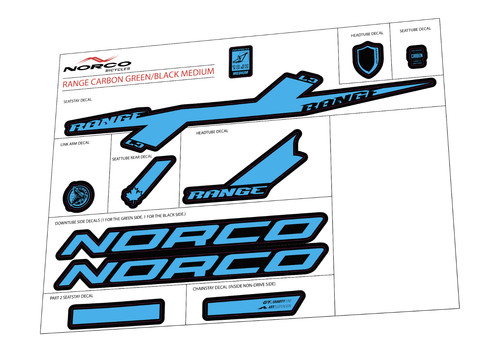 Norco range carbon mtb frame - range,