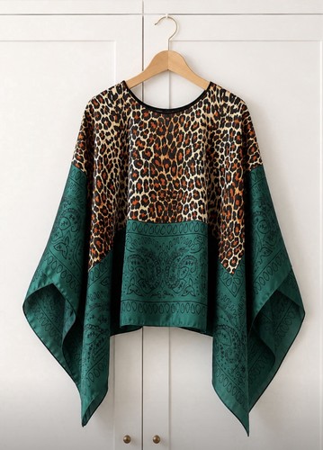 Women leopard print - print, teal