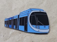 West Midlands Metro Tram Enamel Brooch Pin Train Badge