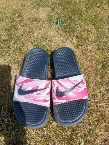 Nike sliders girls uk3 pink - girls, uk3.5