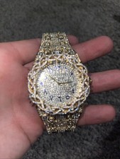 Iced Out Vvs gold thorn crown