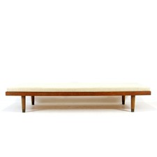 Retro Vintage Danish Teak Single Day Bed Sofa Futon Mid Century Modern 1950s 70s
