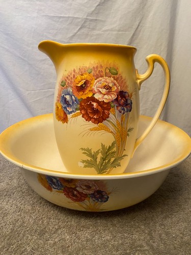 Vintage wash basin water - &,