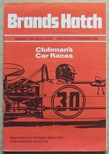 BRANDS HATCH 25 Apr 1976 CLUBMAN’S CAR RACES Official Programme