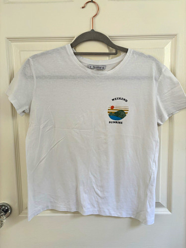 Pull bear white - white, print