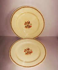 2 x Vintage, Crown Ducal, Art Deco, Dinner Plates.