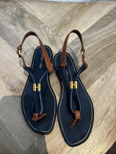Sergio rossi navy leather - sergio,