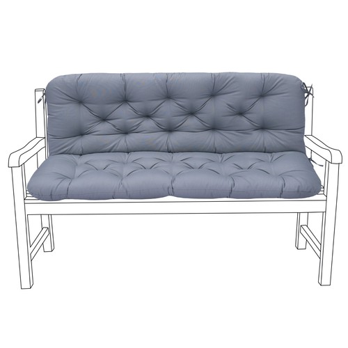 Dark grey outdoor seater - dark, 2