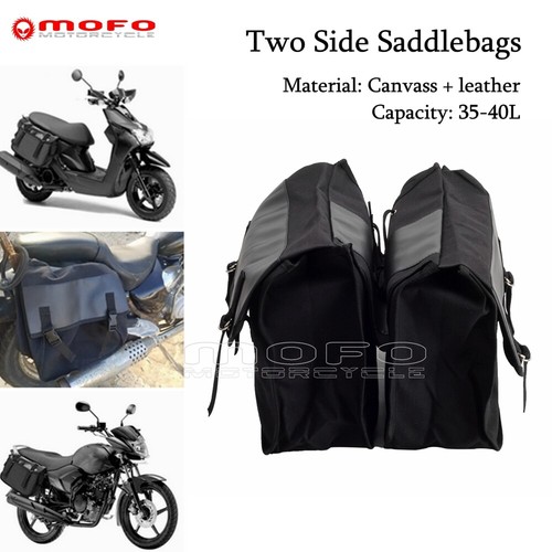Black saddle bag for honda - saddle,