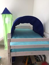 Mid sleeper bunk bed with slide, tower and tent