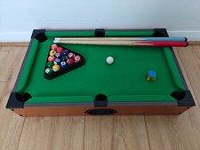 Corner Pocket Tabletop Pool Table Set 2 player boarded table game 