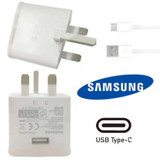 Genuine Samsung Galaxy A3 A5 A7 2017 Fast Mains Wall Charger Plug & Cable