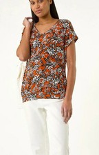 Roman Originals.  Rust. v-neck