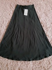 ZARA Olive Green Aline Midi