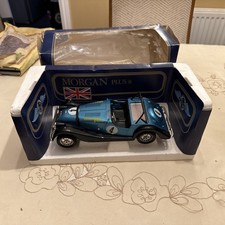 Vintage Polistil Morgan Plus 8 Serie Gold Model - TG11 - Blue - 1:16 Scale