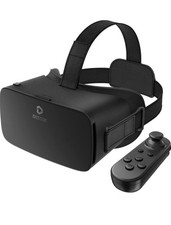 DESTEK V5 VR Headset for Phone, 110°FOV HD Anti-Blue Lenses Eye Protection VR