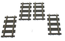 Lego 2865c01 Train, Track 9V Straight x4 pieces (L1)