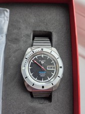 Seiko 5 Mens Automatic Pepper Black 1968 Re Issue