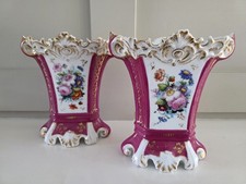 Pair Victorian Porcelain