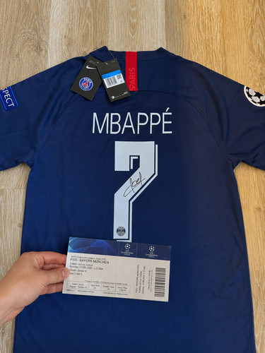 Mbappe neymar singed kits - singed,