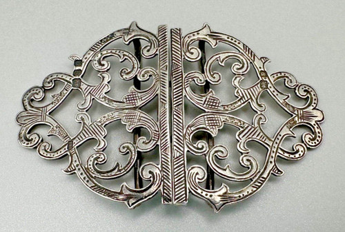 Vintage silver belt buckle - vintage,