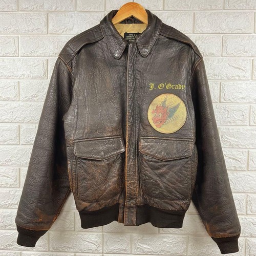 Avirex lamb leather flight - leather,