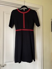 Hobbs Navy Blue And Red Dress