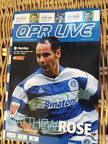 Vintage qpr match programme - match,