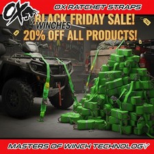 4x HI VIS Car Trailer Transporter Recovery Straps Truck Heavy Duty Alloy Wheel