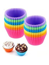 Silicone Muffin Cases Cupcake Moulds Baking Cups Reusable Non-Stick