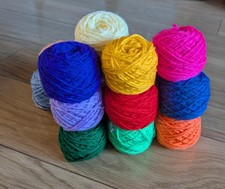 Rainbow  colour Yarn Wool Job