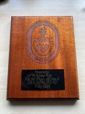 Vb132- Rare USS KLAKRING (FFG-42) American Navy Wall Plaque