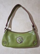 Nine West Handbag. Small Shoulder Bag. Clutch. Lime Green. Pink Lining.