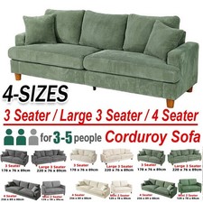 Modern 3/4 Seater Corduroy