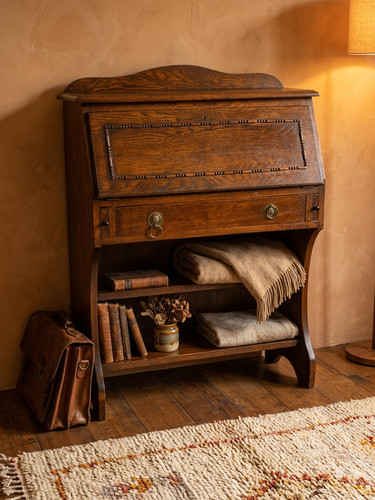 Antique space saving - , oak