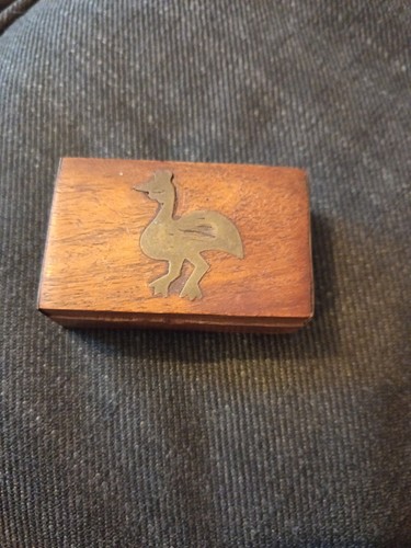 Vintage wooden snuff box - vintage,