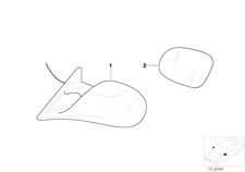 BMW Genuine M Technic Right OS Mirror Glas Heated Fits E36 E34 E31 51162267192