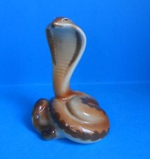 Lomonosov Figurine ~ Cobra Snake ~ Vintage Russian Made ~ 10cms ~ Style Two